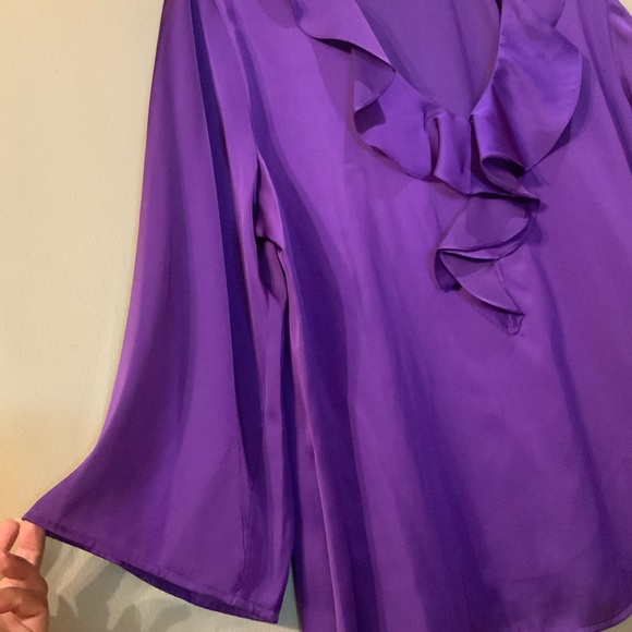 Purple Ruffle Blouse 💜 - Picture 5 of 5